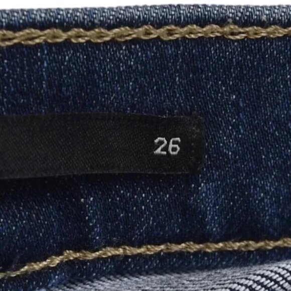 Banana Republic Premium High Rise Skinny Button Front Jeans Dark Wash Size 26 - Picture 8 of 12